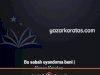 Bu sabah Uyandırma beni