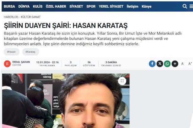Şiirin Duayen Şairi: Hasan KARATAŞ