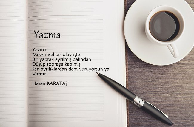 Yazma!